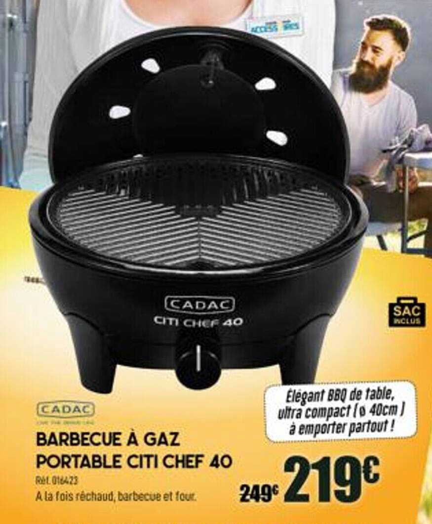 barbecue à gaz portable citi chef 40 cadac