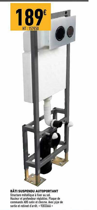bâti suspendu autoportant