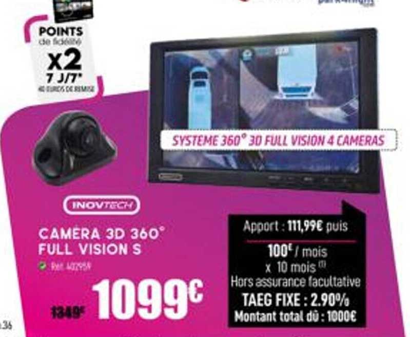 camera 3d 360° full vision s inovtech