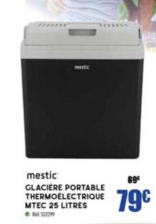 glacière portable thermoélectrique mtec 25 litres mestic