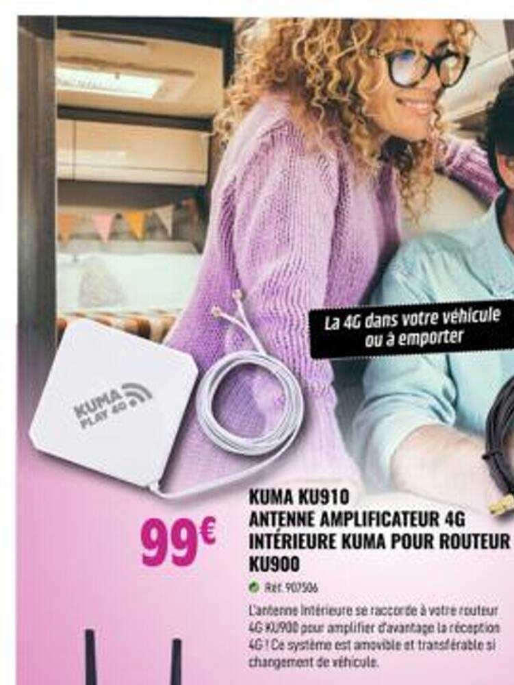 kuma ku910 antenne amplificateur 4g intérieur kuma pour routeur ku900