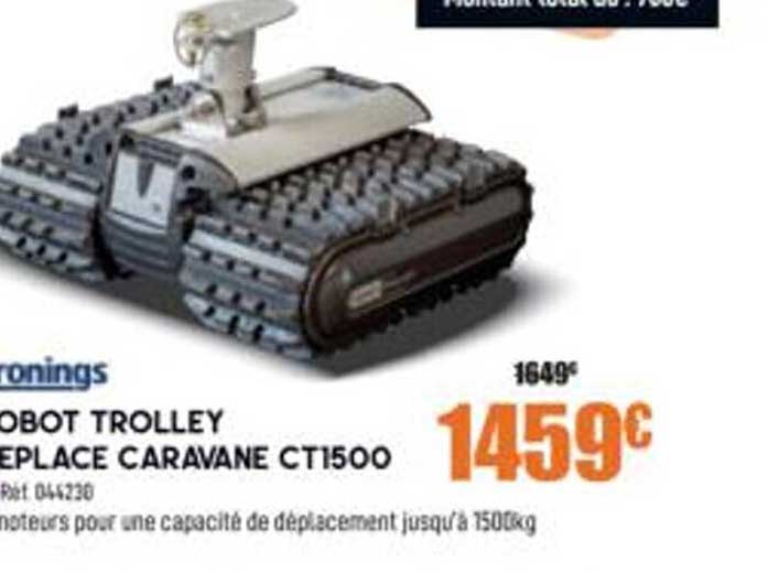 robot trolley déplace caravane ct1500