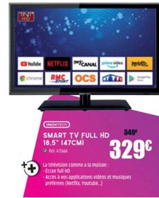 smart tv full hd 18,5" (47cm) inovtech