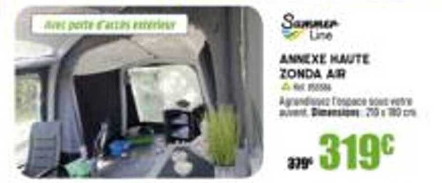 annexe haute zondia air summer line