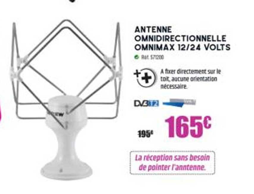 antenne omnidirectionnelle omnimax 12-24 volts