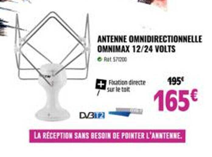 antenne omnidirectionnelle omnimax 12-24 volts