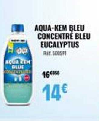 aqua-kem bleu concentré bleu eucalyptus