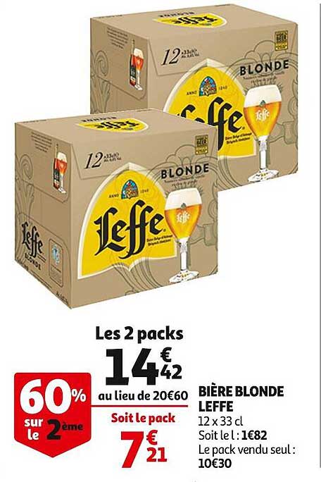 Bière Blonde Leffe
