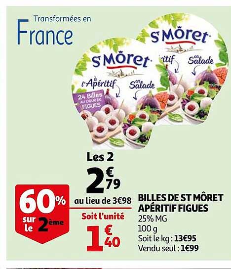 billes de st môret apéritif figues