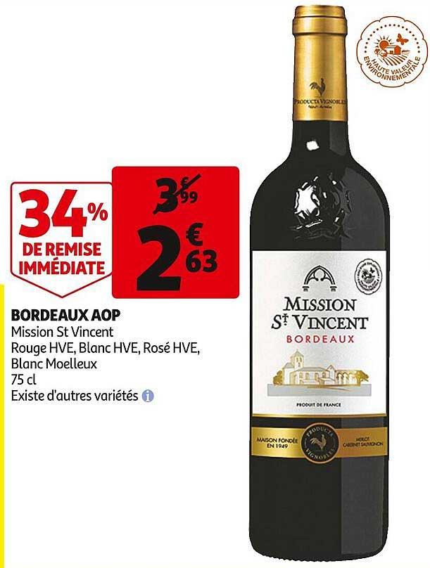 Bordeaux Aop Mission St Vincent