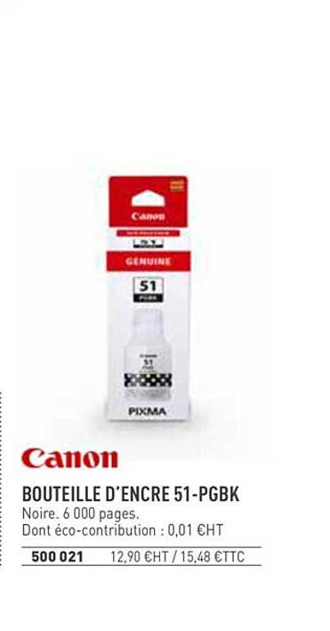 bouteille d'encre 51-pgbk canon