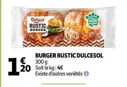 burger rustic dulcesol