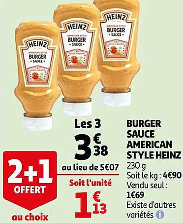 burger sauce american style heinz