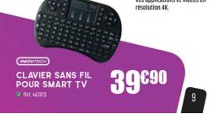 clavier sans fil pour smart tv inovtech