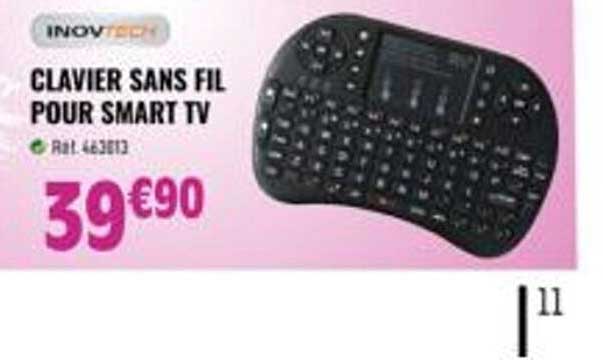 clavier sans fil pour smart tv inovtech