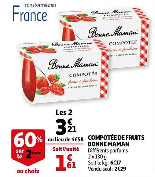 compotée de fruits bonne maman