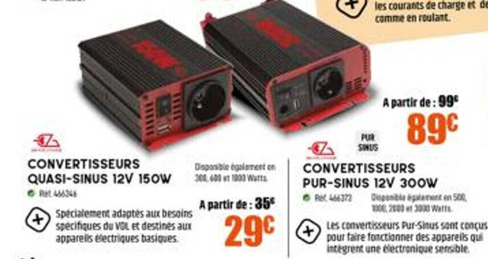 convertisseurs quasi-sinus 12v 150w, convertisseurs pur-sinus 12v 300w