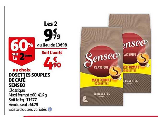 Dosettes Souples De Café Senseo