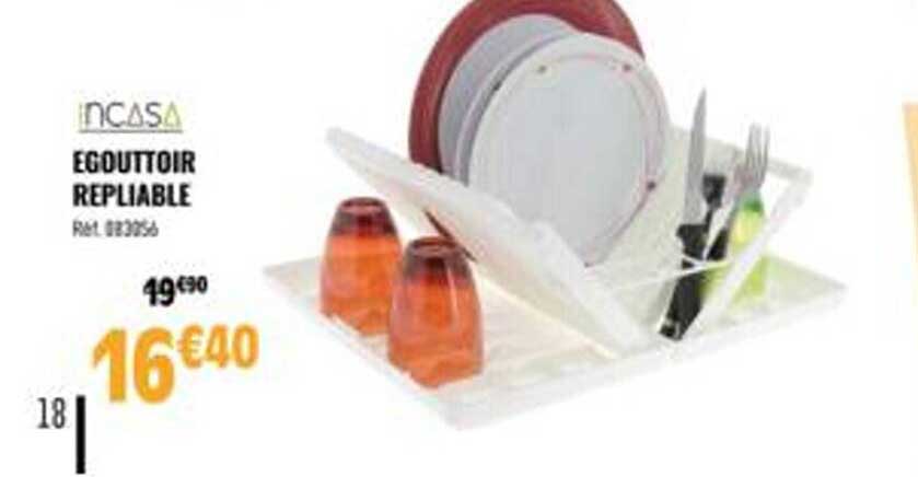 égouttoir repliable incasa