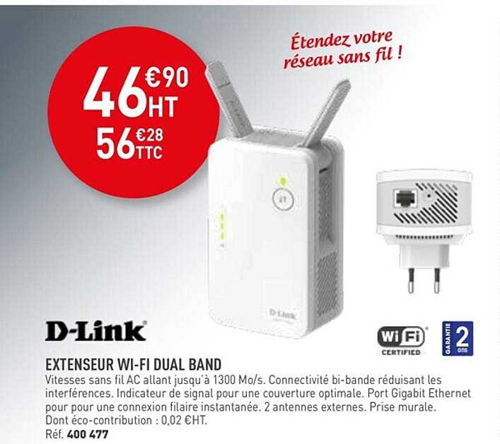 extenseur wi-fi dual band d-link