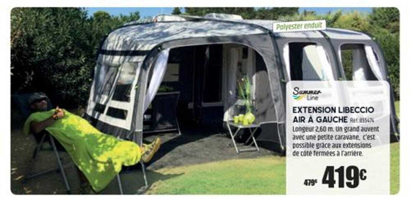 extension libeccio air à gauche summer line
