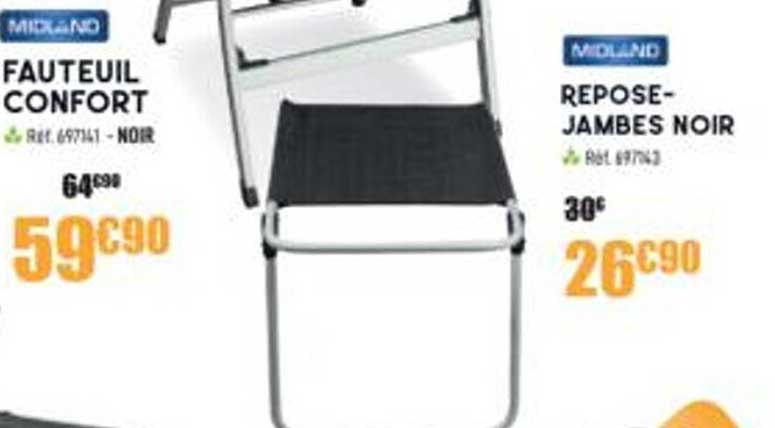 fauteuil confort , repose-jambes noir