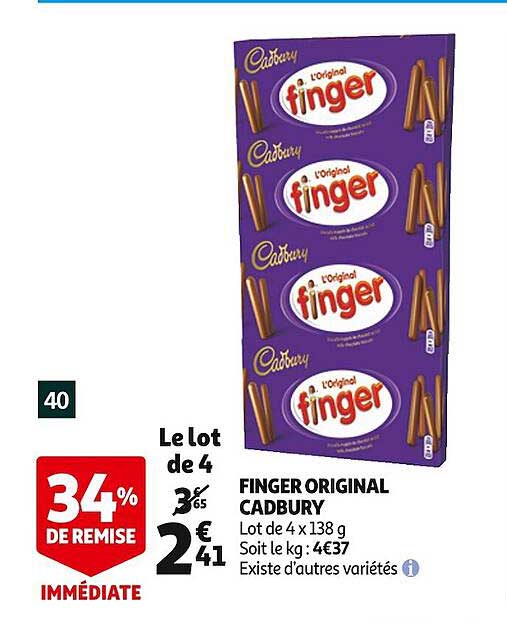 finger original cadbury