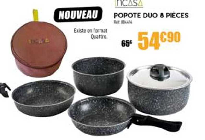 incasa popote duo 8 pièces