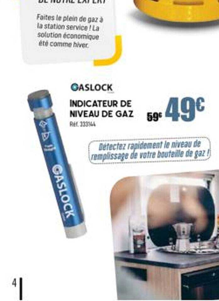 indicateur de niveau de gaz gaslock