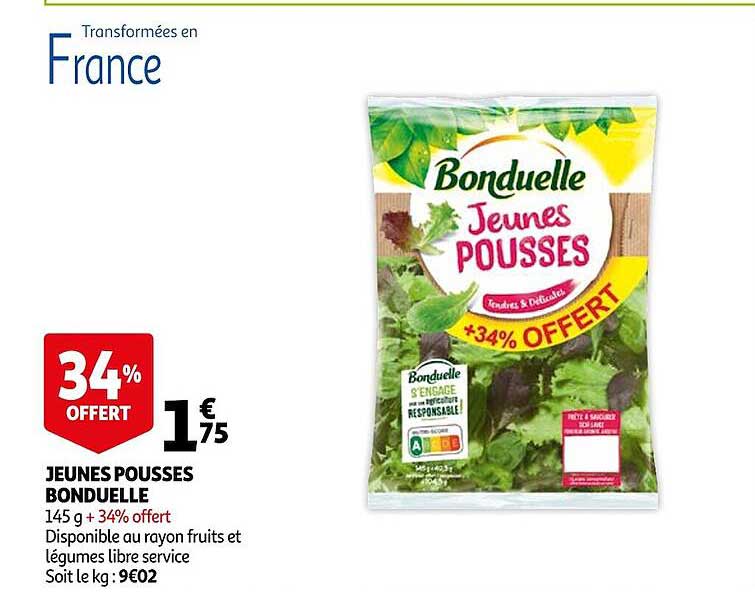 jeunes pousses bonduelle