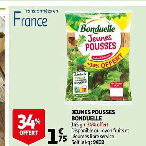 jeunes pousses bonduelle