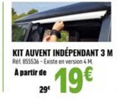 kit auvent indépendant 3 m