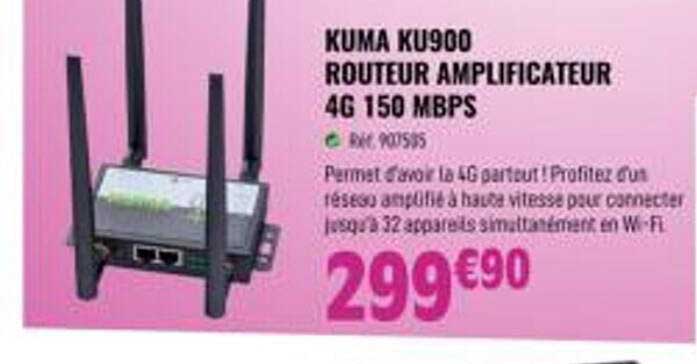 Kuma Ku900 Routeur Amplificateur 4g 150 Mbps