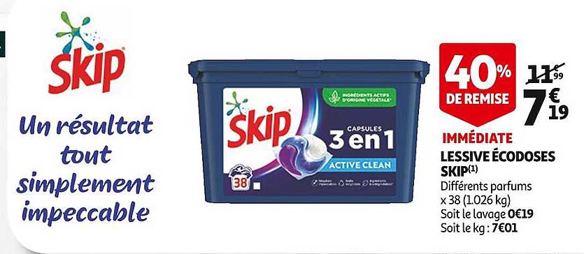 Lessive écodoses Skip