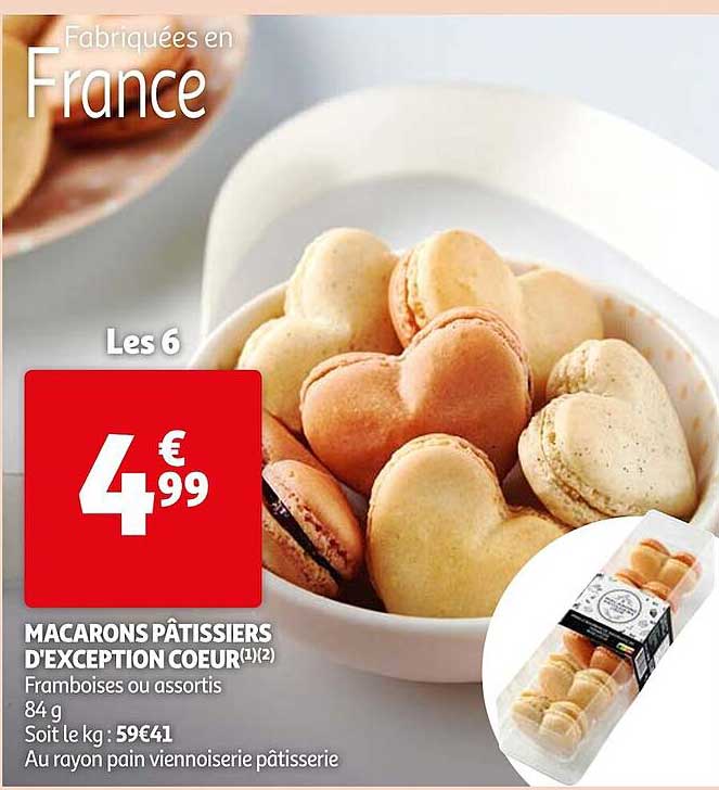macarons pâtissiers d'exception cœur