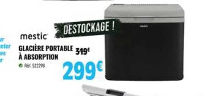 mestic glacière portable à absorption