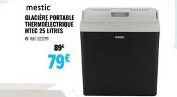 Mestic Glacière Portable Thermoélectrique Mtec 28 Litres
