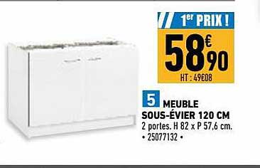 meuble sous-évier 120 cm