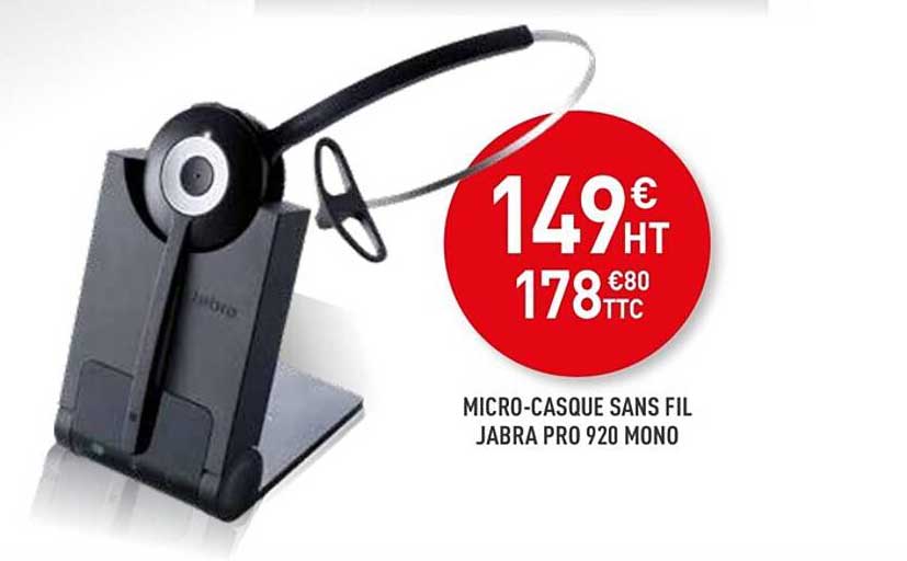 micro-casque sans fil jabra pro 920 mono