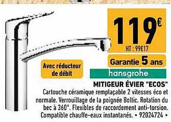 Mitigeur évier "ecos"