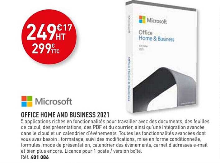 office home and business 2021 microsoft