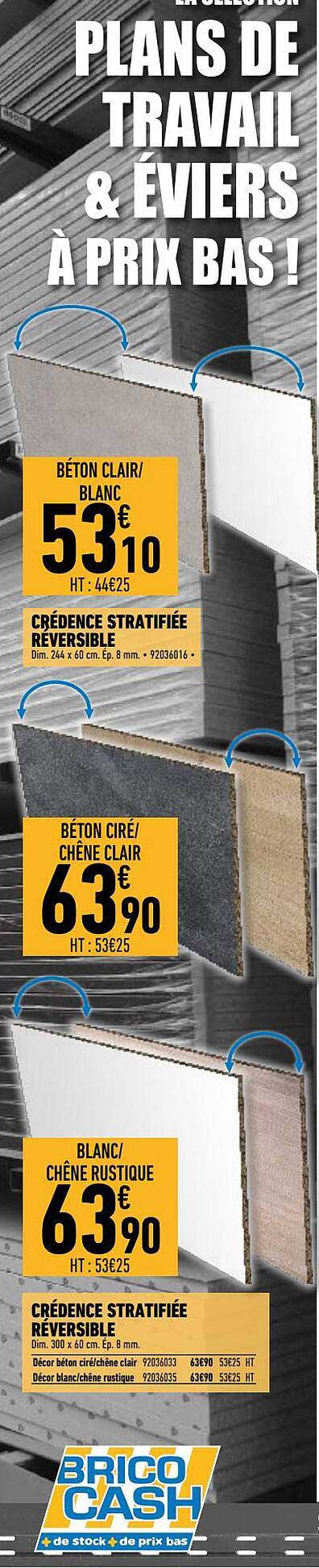 plans de travail & éviers