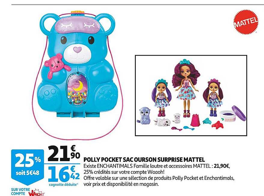 polly pocket sac ourson surprise mattel