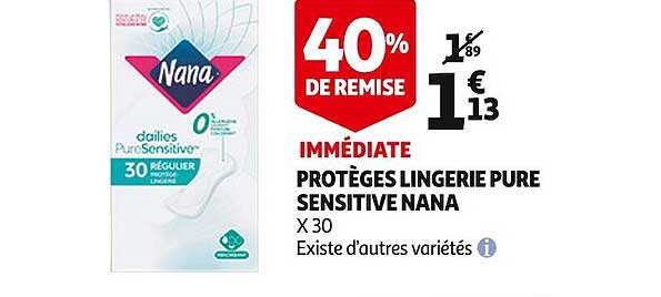 protèges lingerie pure sensitive nana