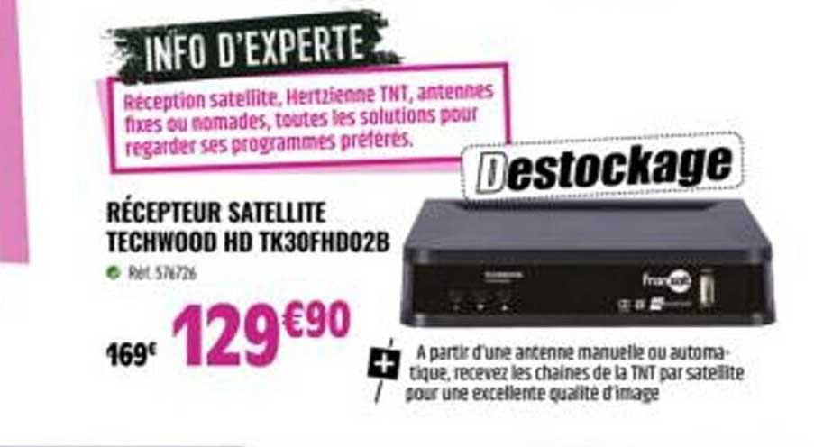 récepteur satellite techwood hd tk30fhd02b
