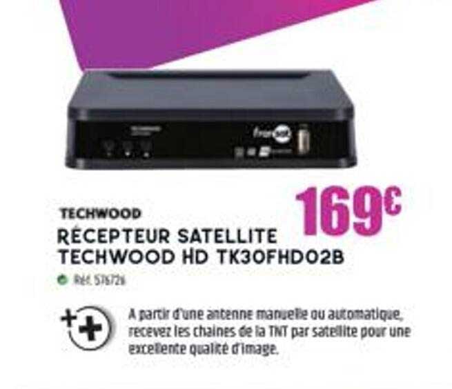récepteur satellite techwood hd tk30fhdo02b techwood