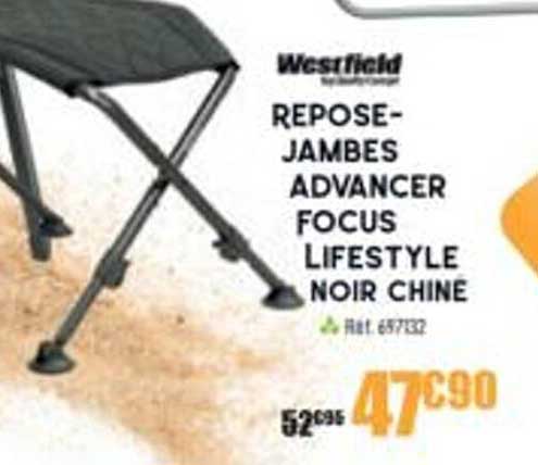 repose-jambes advancer focus lifestyle noir chiné westfield