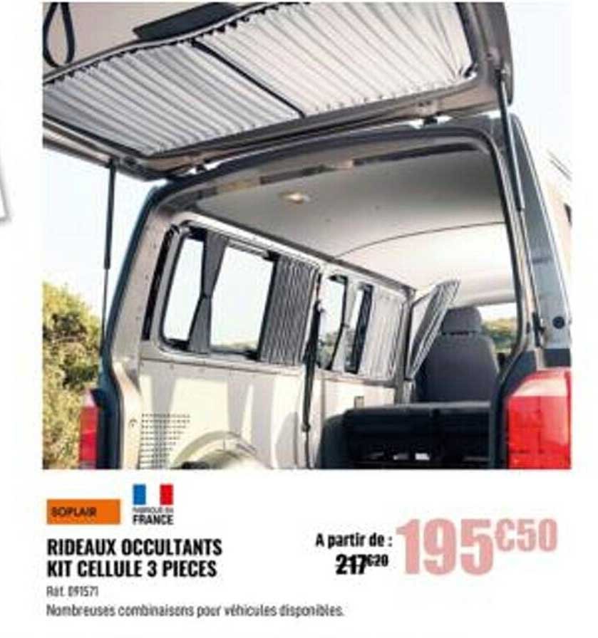 rideaux occultants kit cellule 3 pieces