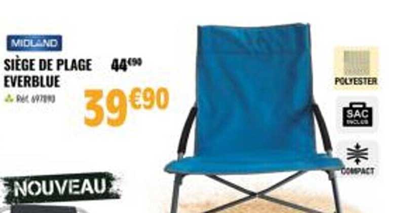 siège de plage everblue mioland