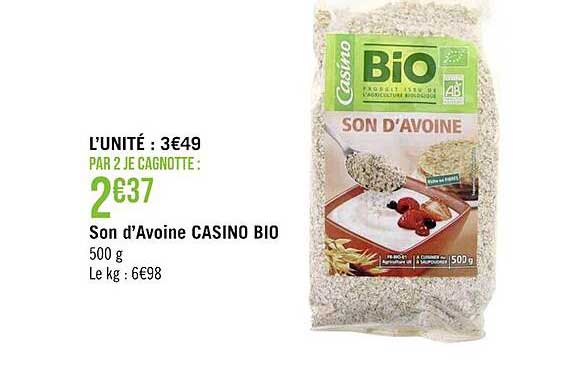 son d'avoine casino bio